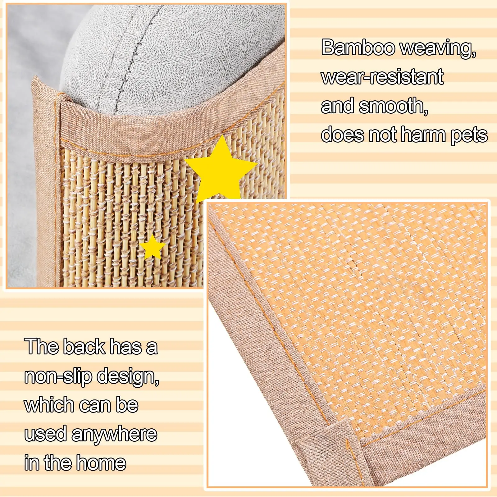 Estera protectora contra arañazos para sofá y gatos, raspador para gatos, poste rascador para árboles, rascador para gatos, esteras para sofá, Protector de muebles - imagen 5