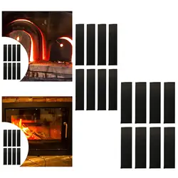 8 piezas de cinta para extremo de chimenea, tira de sellado resistente a altas temperaturas, cintas para juntas resistentes al calor, evita el deshilo del cable