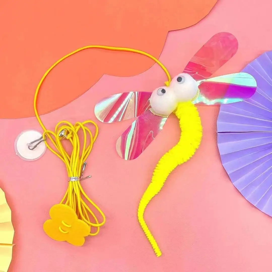 Juguete de columpio para gatos, disco adhesivo elástico para colgar en la puerta, cuerda larga para gatos, burlas interactivas, accesorios para gatos - imagen 4