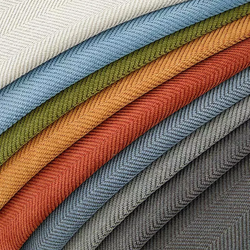 Funda de sofá-funda de sofá para mascotas lavable antiarañazos de chenilla a rayas simples fundas de sofá seccionales texturizadas de tejido a rayas - imagen 3