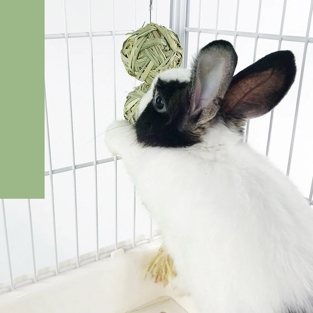 Bola de paja natural para mascotas pequeñas