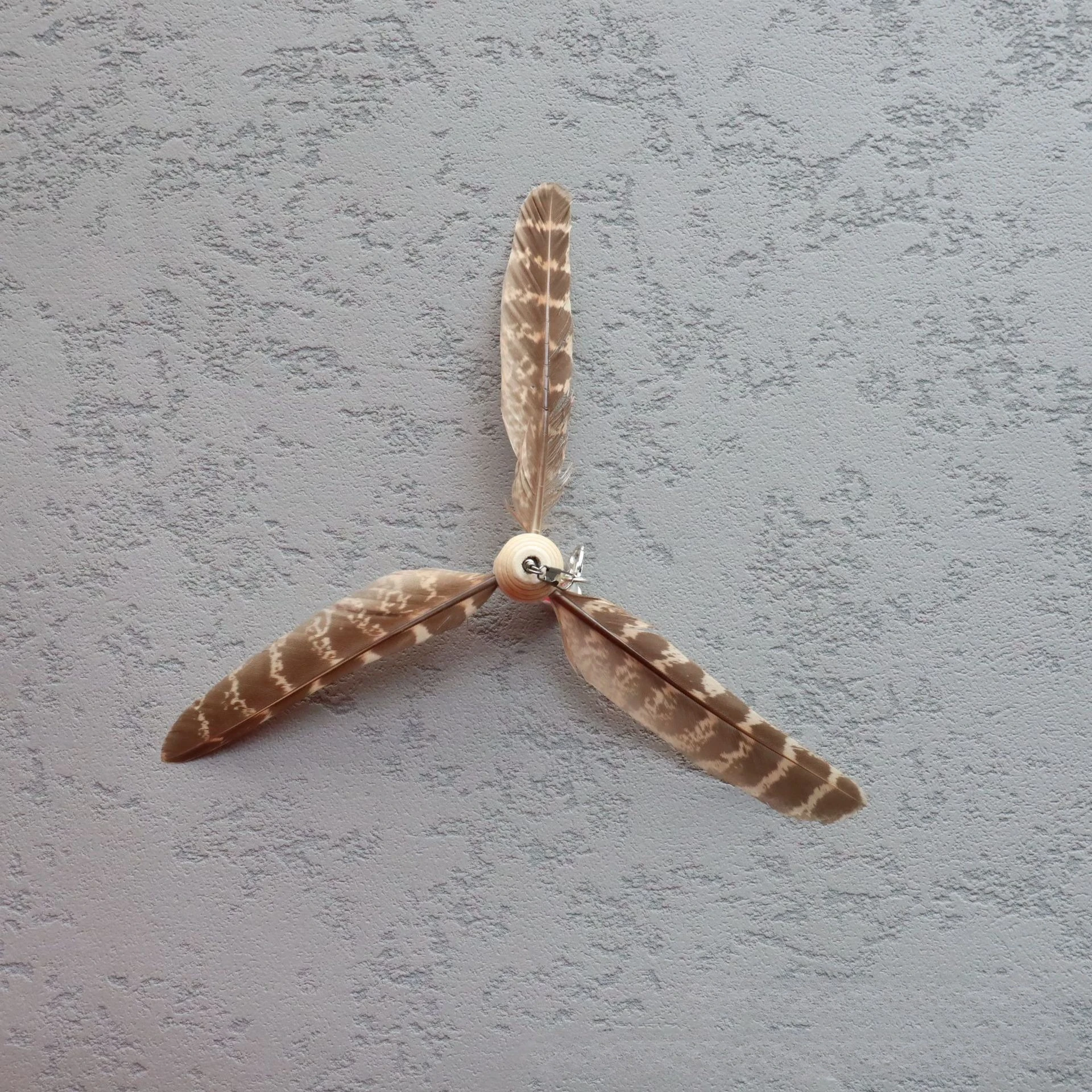 Juguete para gatos con plumas, juguete para mascotas, divertido palo para gatos, Teaser giratorio para gatos con plumas - imagen 3