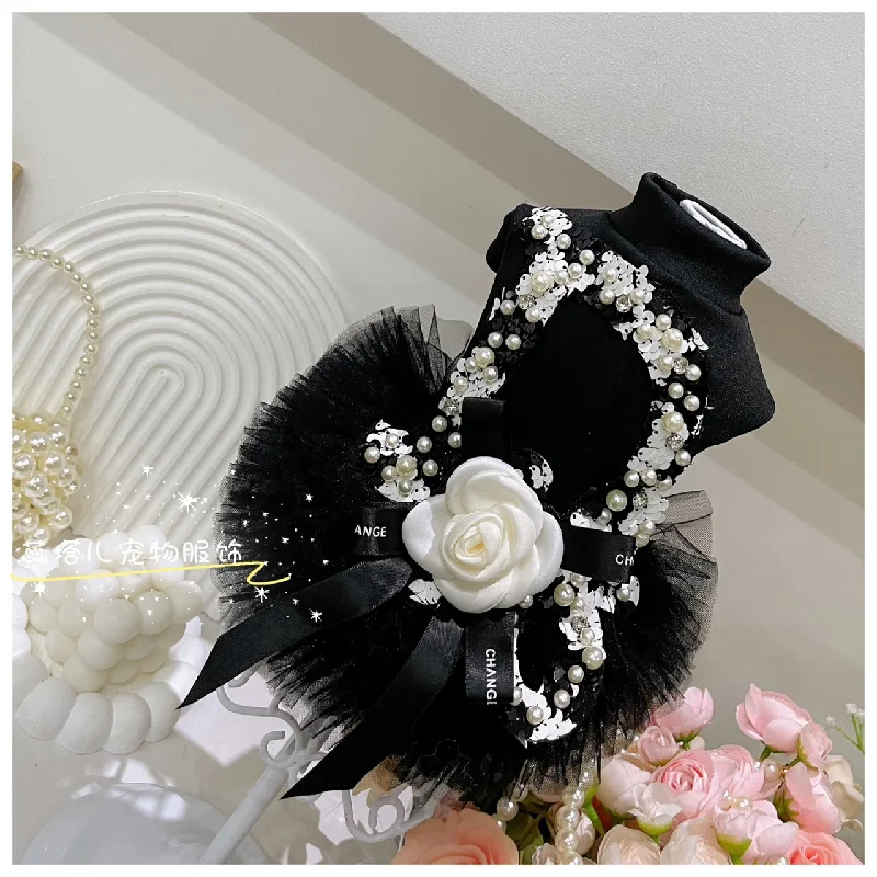 Vestido fiesta para perros pequeños – Estilo princesa para bodas y fiestas - imagen 5