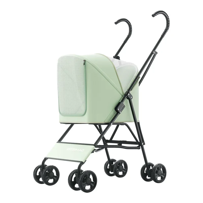 High-value Small Pet Stroller Light for Dogs To Travel Foldable Cat To Go Out Walking Dog Cart Cat Cart Pet Stroller - imagen 5