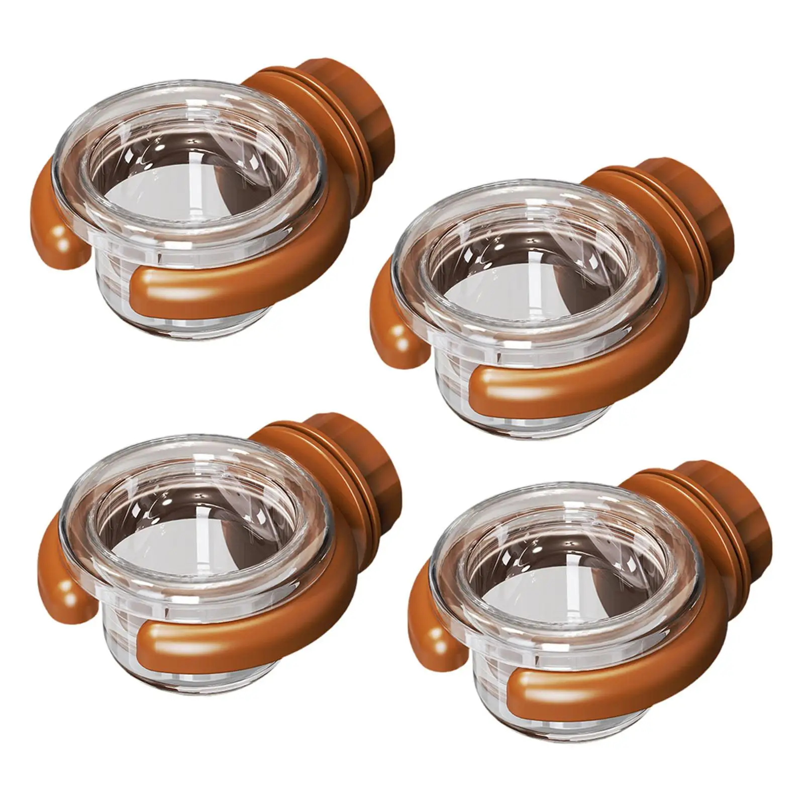 4x accesorio para comedero de agua para pájaros, versátil, fácil de limpiar, resistente, profesional, transparente, cuenco de alimentación colgante, decoración de jardín - imagen 2