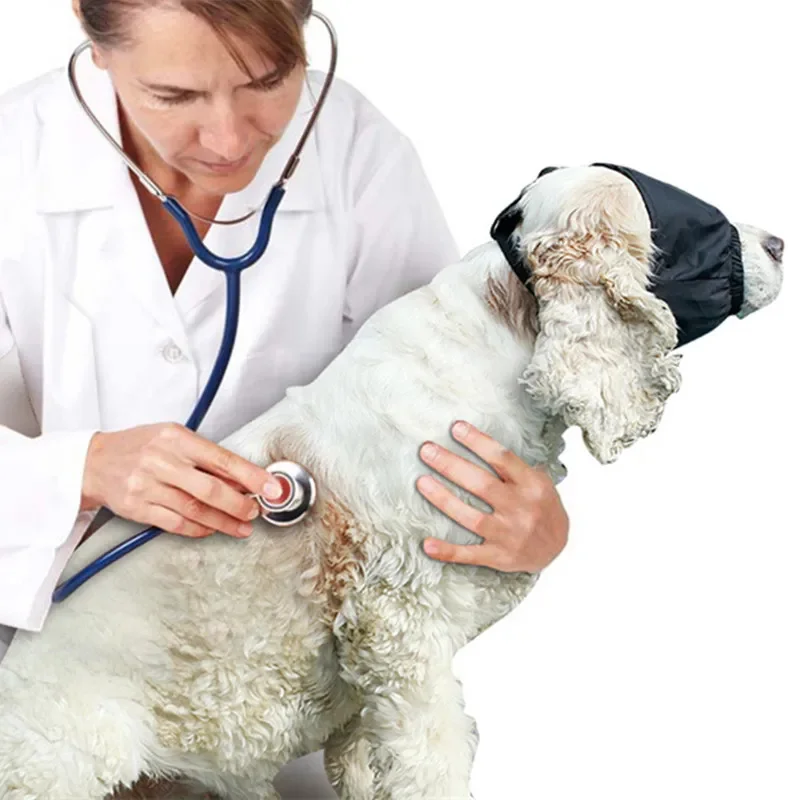 Dog Calming Cap Eye Mask Nylon Shading Pet Anxiety Mask Muzzle Dog Blindfold for Grooming Anti Car  Pet Accessories - imagen 4