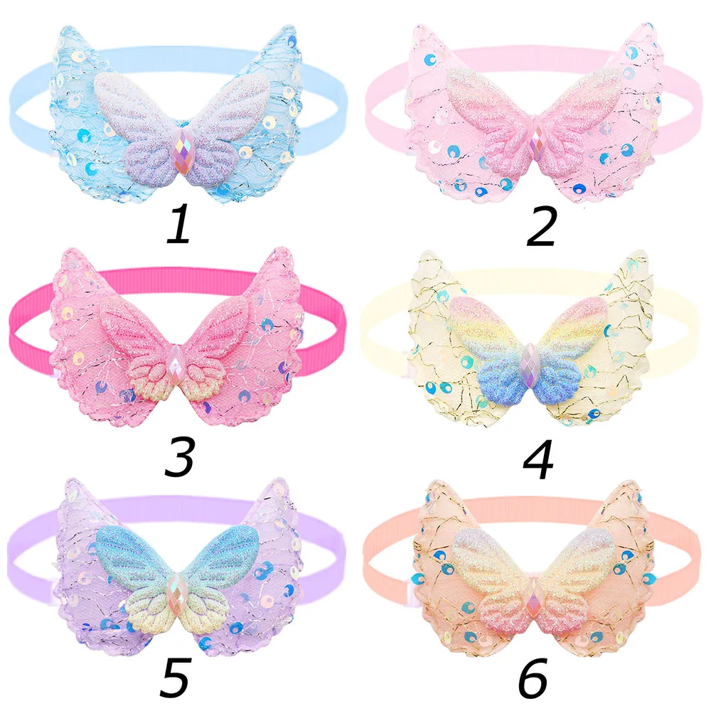 Lazos y corbatas para perros y gatos – Collares ajustables con forma de mariposa - imagen 5