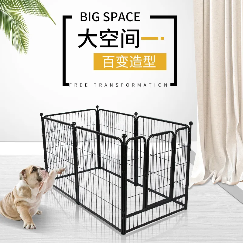 Cercas para perros, alambre de púas en negrita y engrosado, valla para mascotas para interiores y exteriores en blanco y negro elevada - imagen 2