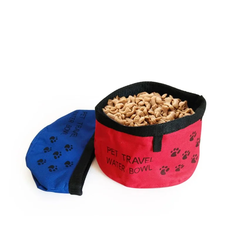 Comedero plegable de tela Oxford para mascotas, plato de agua y comida para perros, gatos y cachorros, ideal para viajes al aire libre - imagen 5