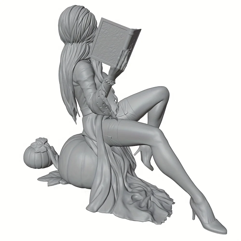 Figura decorativa mujer con gato y taza – Regalo amante de gatos - imagen 4