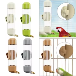Parrot Automatic Drinking Water Feeder Detachable Cleaning Cage Hanging Dispenser for Bird Aviary Use