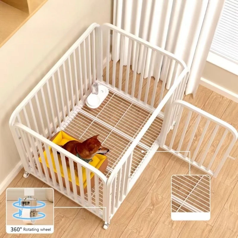 Casa para perros pequeños, jaula móvil para perros pequeños, casas para cachorros de lujo descubiertas para interiores con ruedas, accesorios para perros, gatos y gatitos, perrera de cama - imagen 4