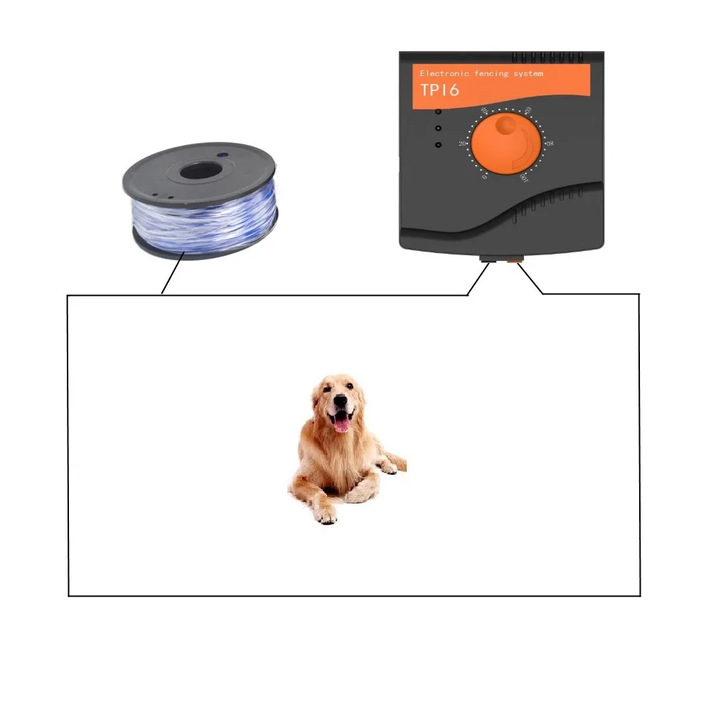 Valla eléctrica con Cable para perros, Cable grueso, recargable, impermeable, Collar de entrenamiento para perros, sistema de valla de choque electrónico - imagen 3
