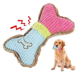 Hueso chirriante para cachorros – Juguete seguro y divertido