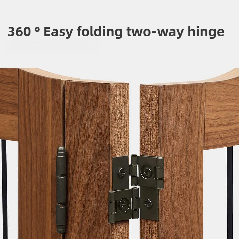 Puerta plegable grande para vallas para mascotas, parque portátil bonito para perros, puerta interior, combinación libre, vallas para perros, suministros antifuga para mascotas - imagen 3