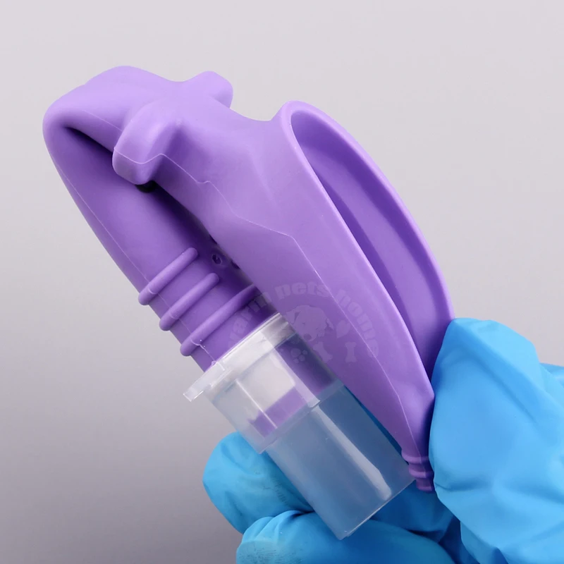 Tubo de intubación ciego para gatos, dispositivo de tubo ET de vía aérea supragottica de Gel V suave médico para herramientas veterinarias para gatos - imagen 4
