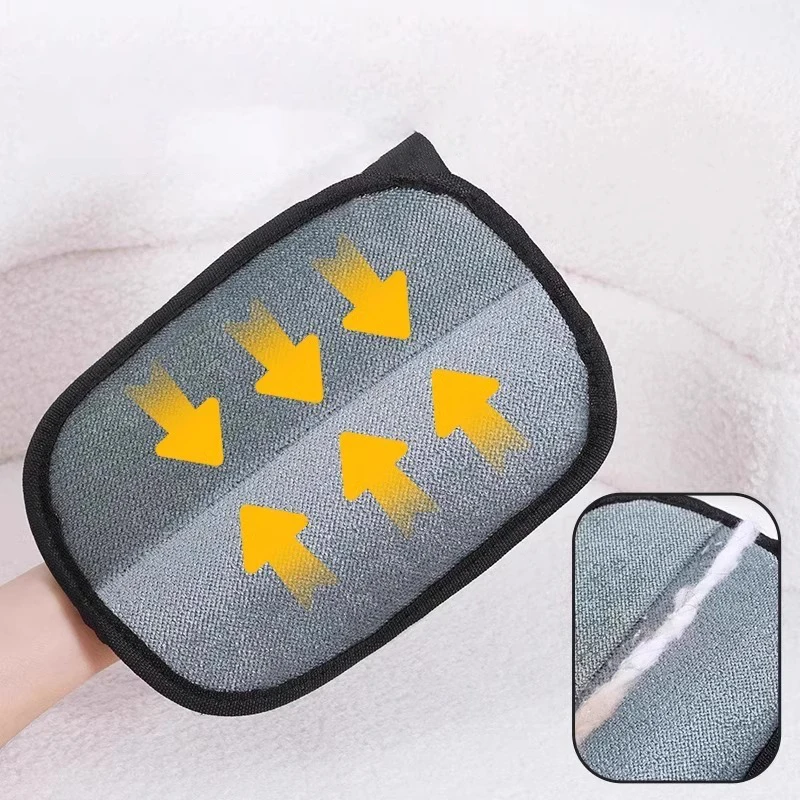 Guante eliminador de pelo de mascotas mejorado de doble cara, guantes magnéticos para lavado de piel de perro y gato, limpieza de alfombras y sofás