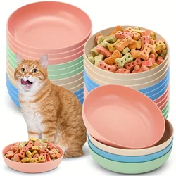 Cuencos para gatos - platos poco profundos coloridos y antideslizantes
