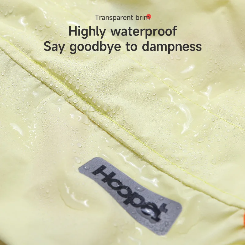 HOOPET Poncho de lluvia para perros, cubierta completa para el vientre, impermeable, ligero, impermeable para mascotas con orificio para correa para perros pequeños y medianos, peluche - imagen 4