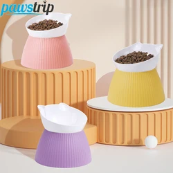 Cuenco elevado para gatos con alimentador desmontable y bebedero