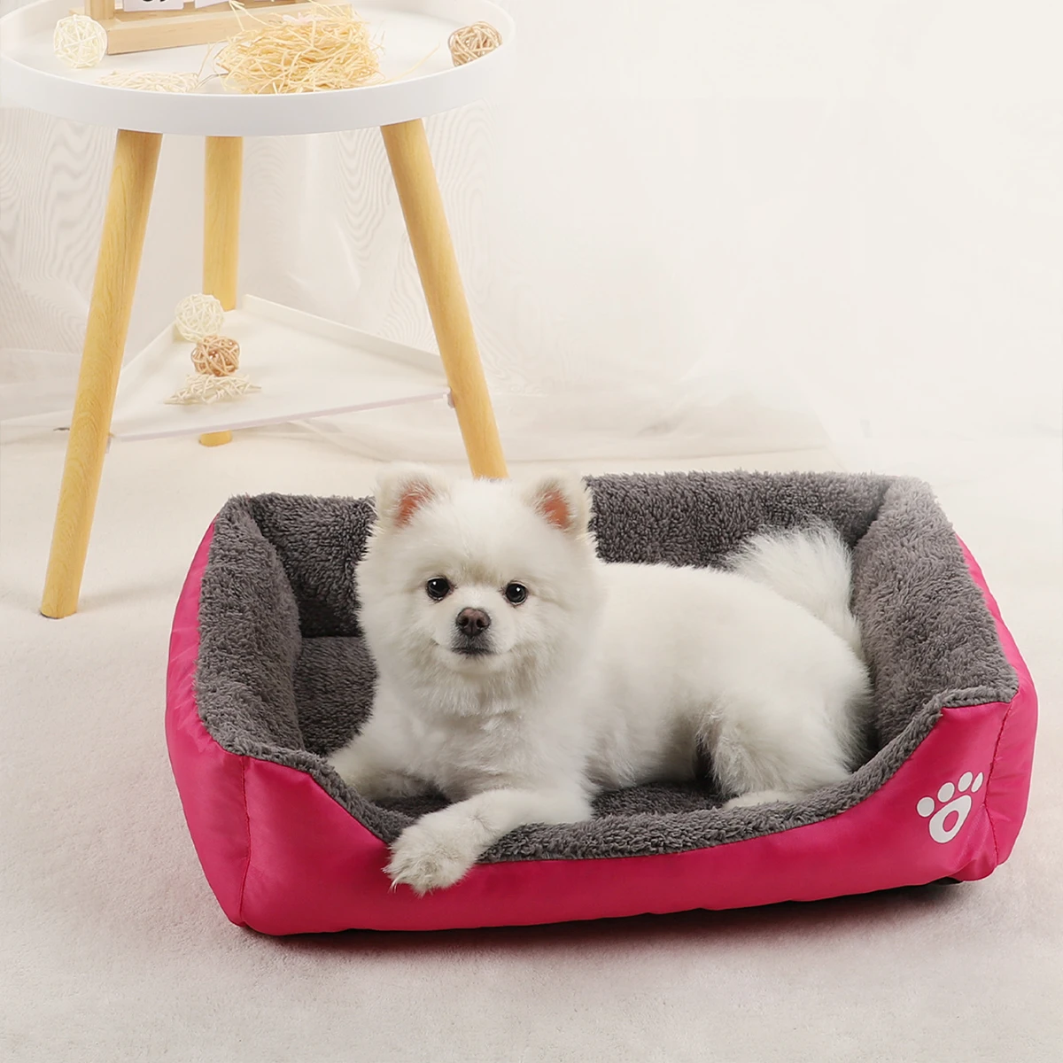 Cama para perros, camas de invierno para mascotas, accesorios para sofá para gatos, cojín pequeño y grande, suministros para perros y mascotas, cestas, cesta grande, estera, ropa de cama, perrera esponjosa