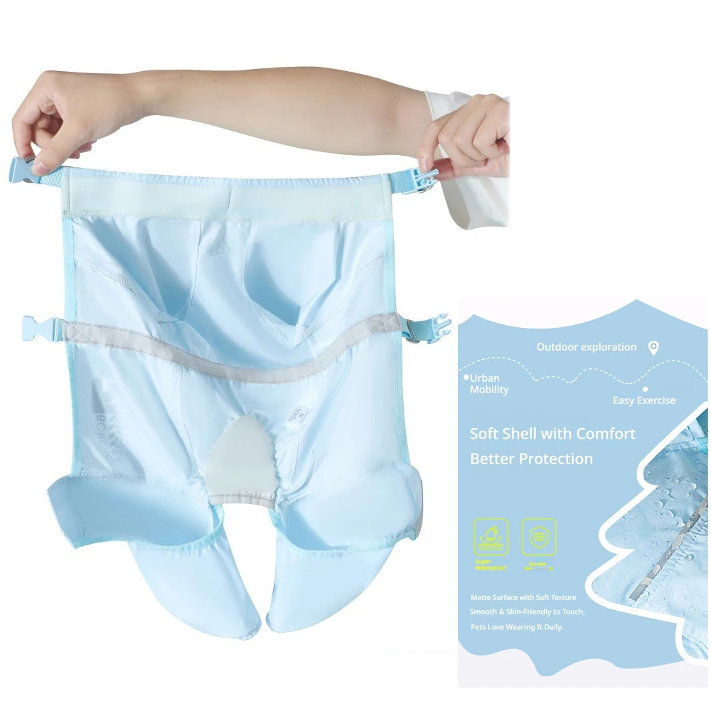 Pantalones impermeables antipolvo para perros – Cobertura abdominal ajustable - imagen 5