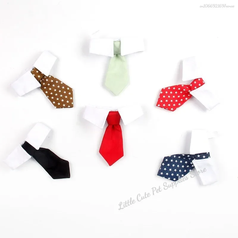 Corbata Formal para perro y gato, esmoquin, Collar negro y rojo, accesorios para mascotas, boda, vacaciones y fiesta, regalo - imagen 4