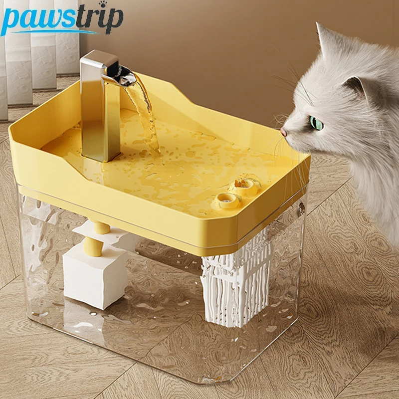 Fuente de agua automática para gatos, dispensador de bebidas silencioso USB para mascotas, bebedero para gatos y gatitos, accesorios para gatos, 1500ml