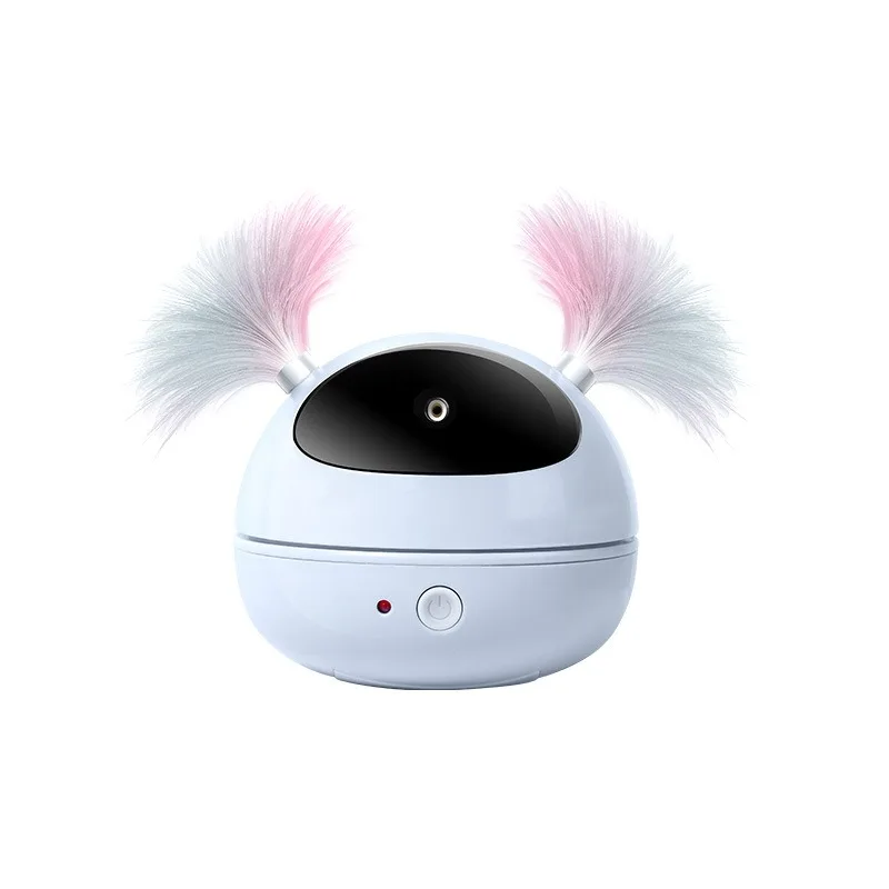 Luz láser giratoria de 360 grados para gato, pluma divertida, suministros para mascotas, juguetes inteligentes, Robot eléctrico, burlas - imagen 2