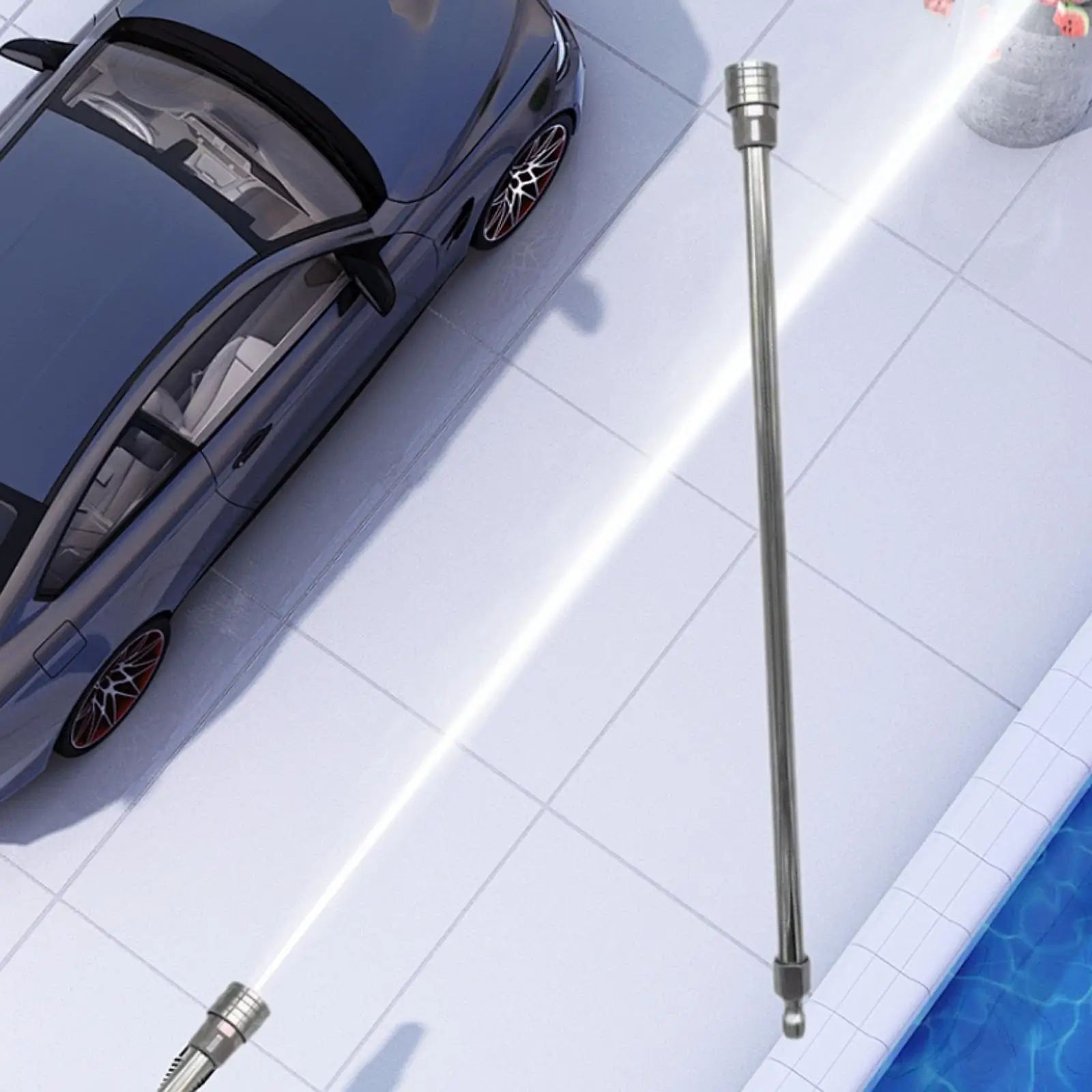 Varita de extensión para lavadora de alta presión, lanza para limpiador de canalones resistente, conexión rápida de 1/4 pulgadas para fregar paredes - imagen 4