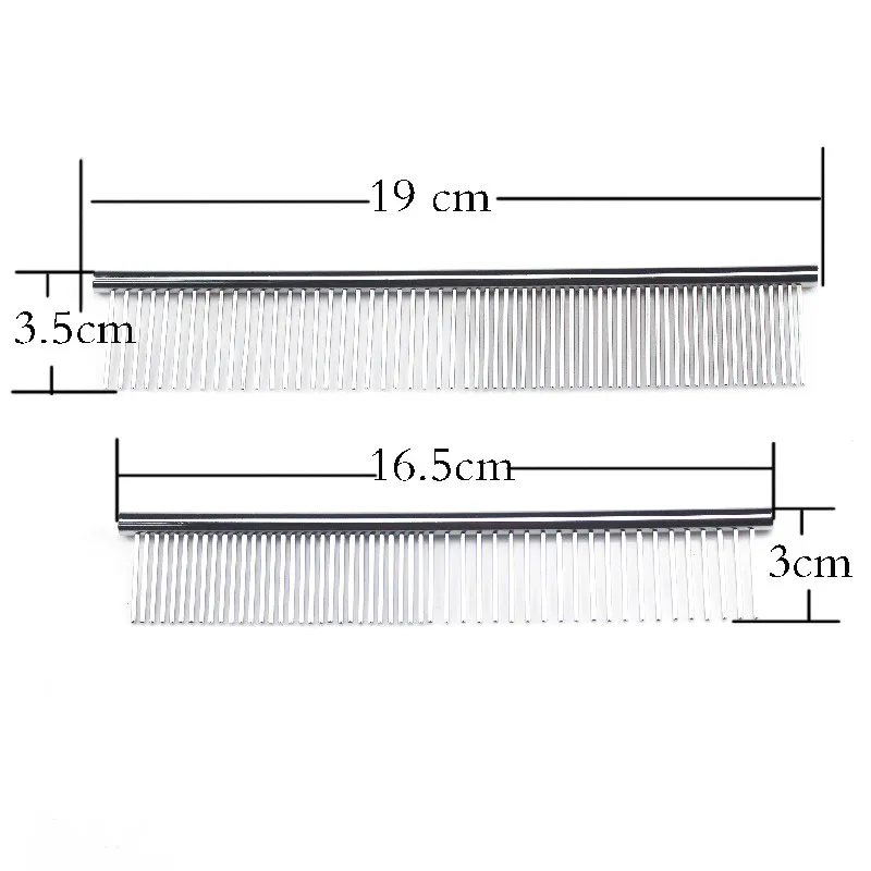 mascotas perros accesorsuministros para perros Peine Dematting para mascotas-peine de acero inoxidable para el cuidado de mascotas para perros y gatos, elimina suavemente los enredos y nudos sueltos de la capa inferior - imagen 3