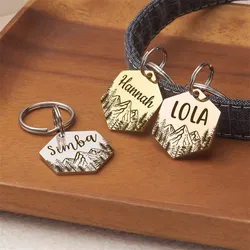 Etiqueta identificación perro y gato personalizada acero inoxidable
