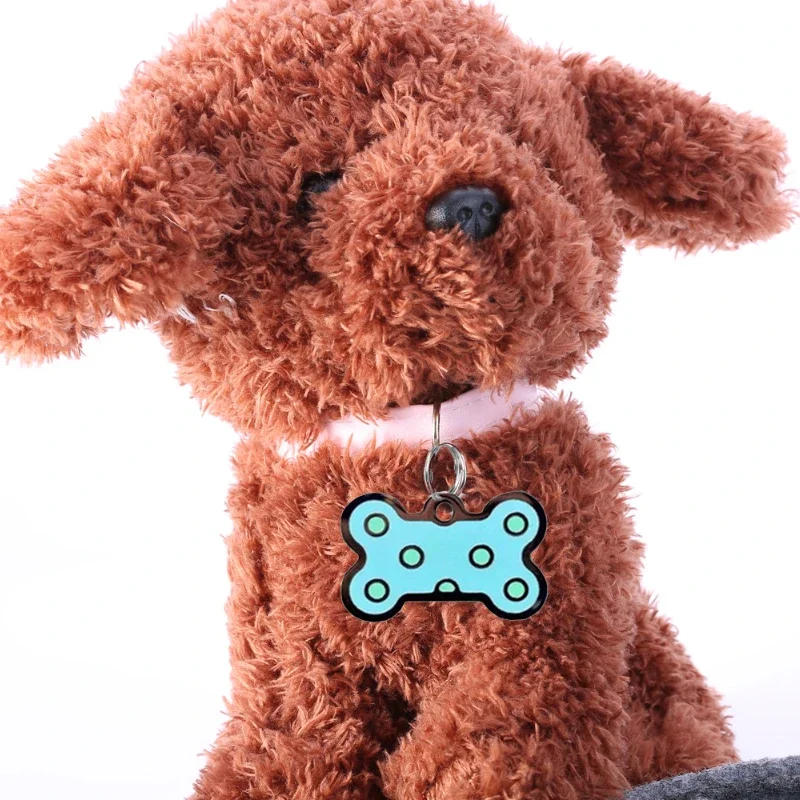 Accesorio de etiqueta de identificación para perro, colgante de encanto con grabado gratis, Collar personalizado para gato, cachorro y gatito - imagen 3