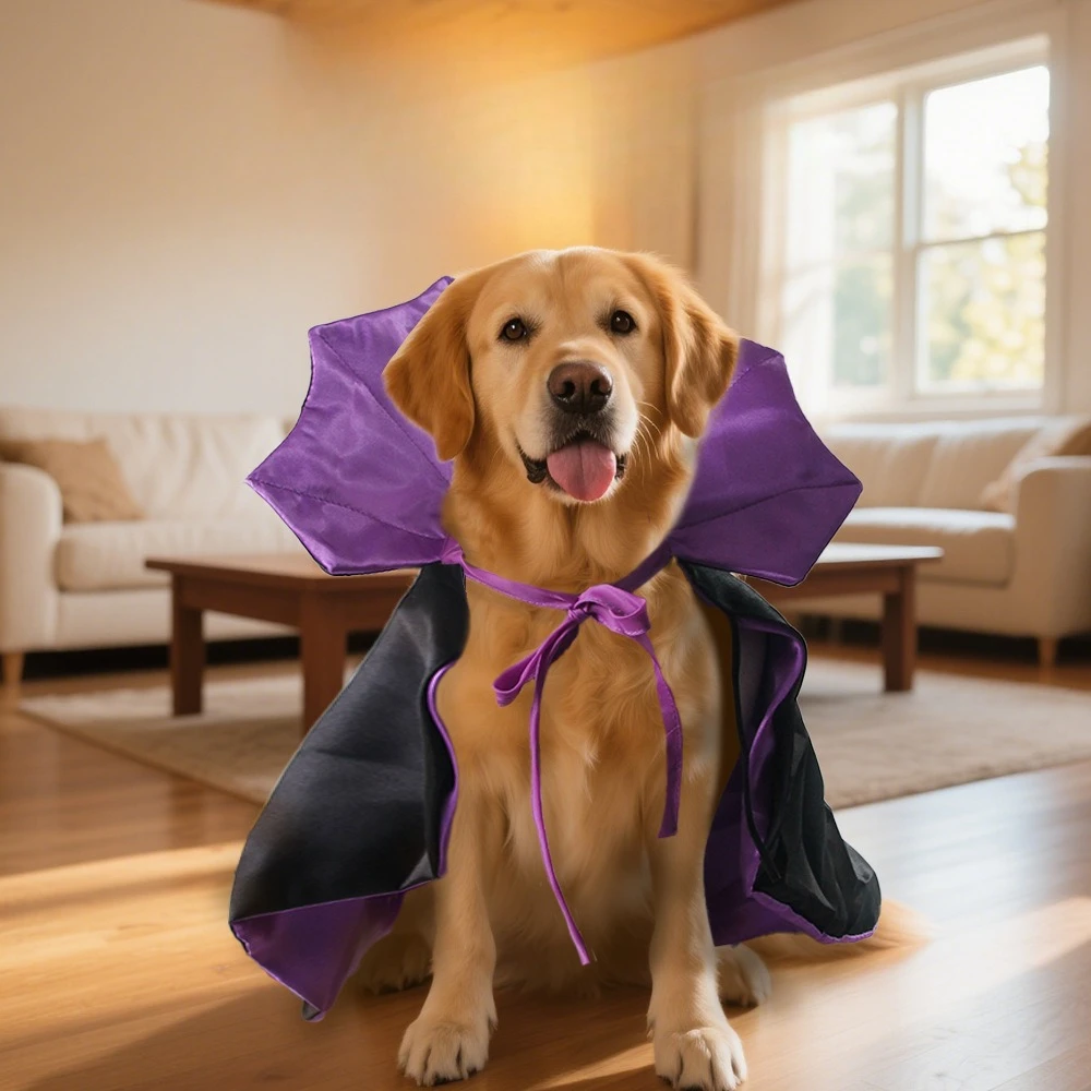 Divertido disfraz de Halloween para perros y gatos, disfraz para perros pequeños, capa de vampiro, ropa para perros y gatos, suministros para mascotas - imagen 3