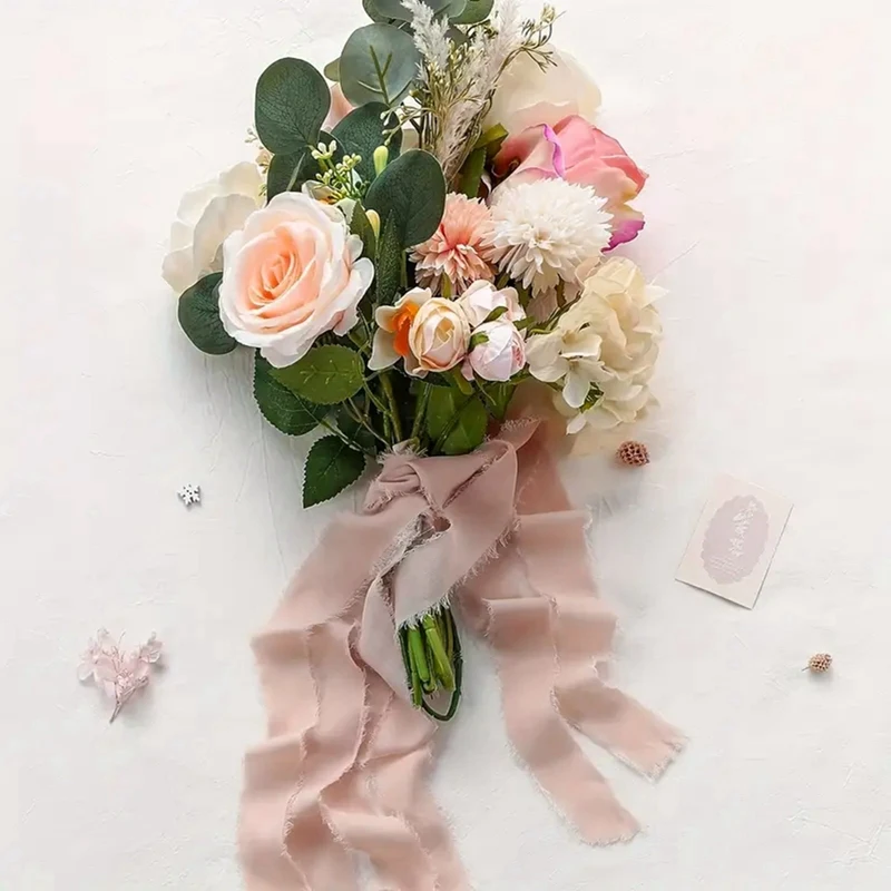 Cinta de terciopelo hecha a mano con flecos, 1,57 pulgadas de ancho, 3 yardas de longitud, cintas con bordes deshilachados para envolver regalos, manualidades, decoración para fiestas navideñas - imagen 4