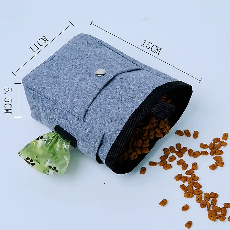Dog Poop Bag Holder Hands Free Snack Bags Dog Poop Bag Dispenser Waterproof Snack Bags for Puppy Training with Belt Pet Supplies - imagen 3