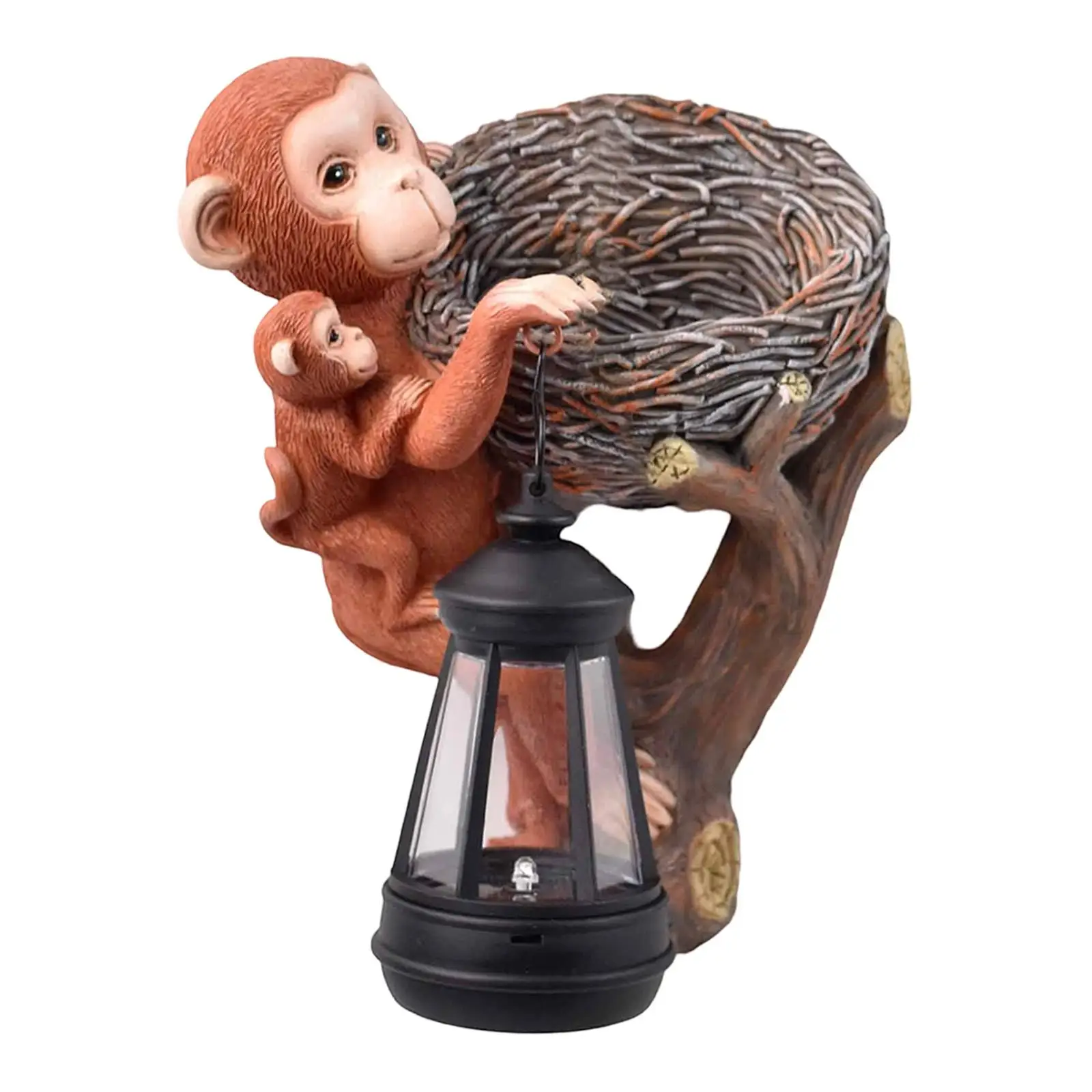 Solar Light Monkey Statue Collection Decorative Resin Ornament Landscape Garden Decor for Walkway Outside Home Courtyard Patio Solar Light Monkey Statue Collection Decorative Resin Ornament Landscape Garden Decor for Walkway Outside Home Courtyard Patio