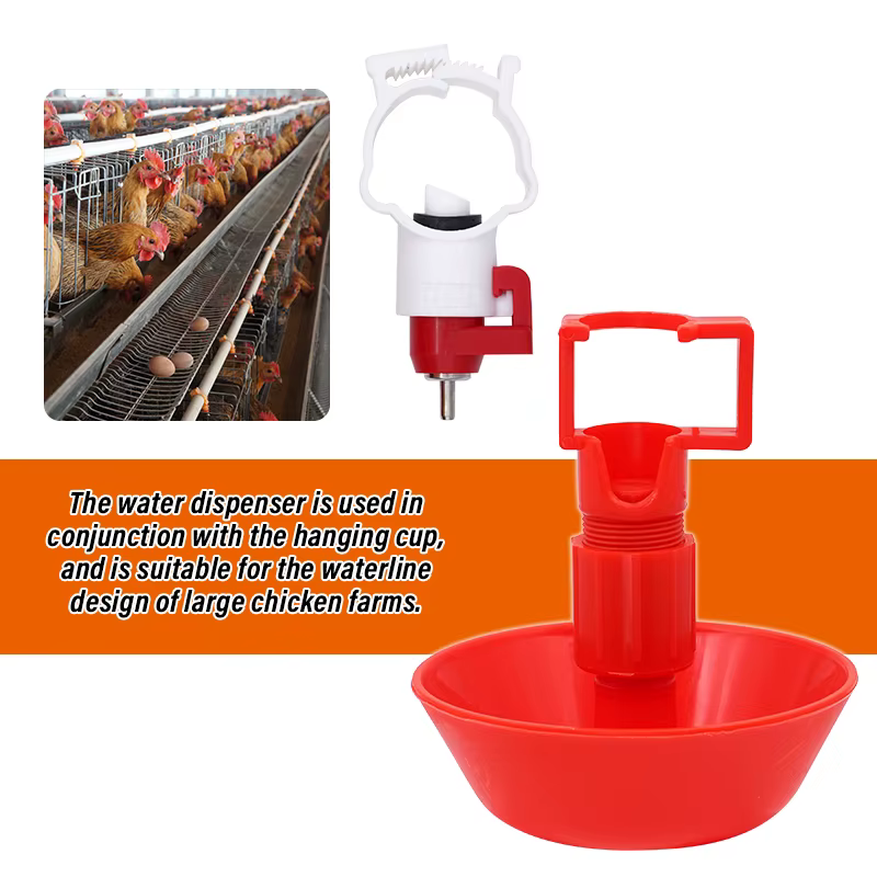 Bebedero automático colgante para gallinas y pollos – Aves - imagen 2