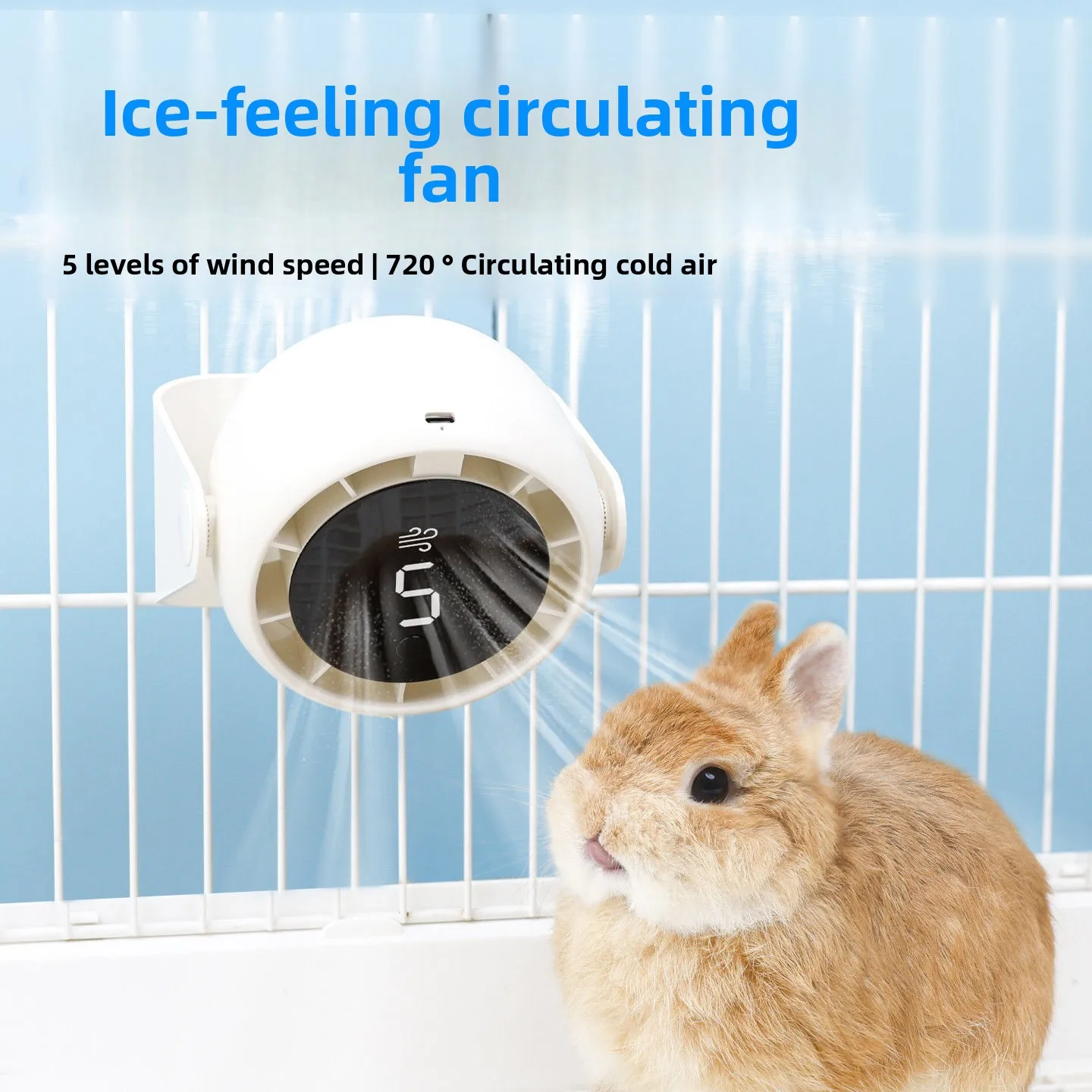 Ventiladores para mascotas, artefacto de refrigeración para perros y gatos, aire acondicionado de verano, ventilador de suspensión fija para perros y gatos, pantalla Digital inteligente ED