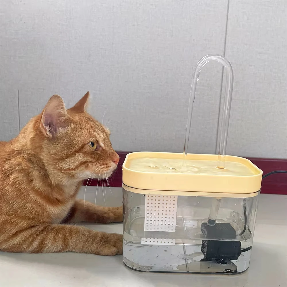 Fuente para beber para gatos con filtro de circulación de 1,5 l, fuente Universal para gatos y perros, automática, eléctrica, silenciosa, USB - imagen 2