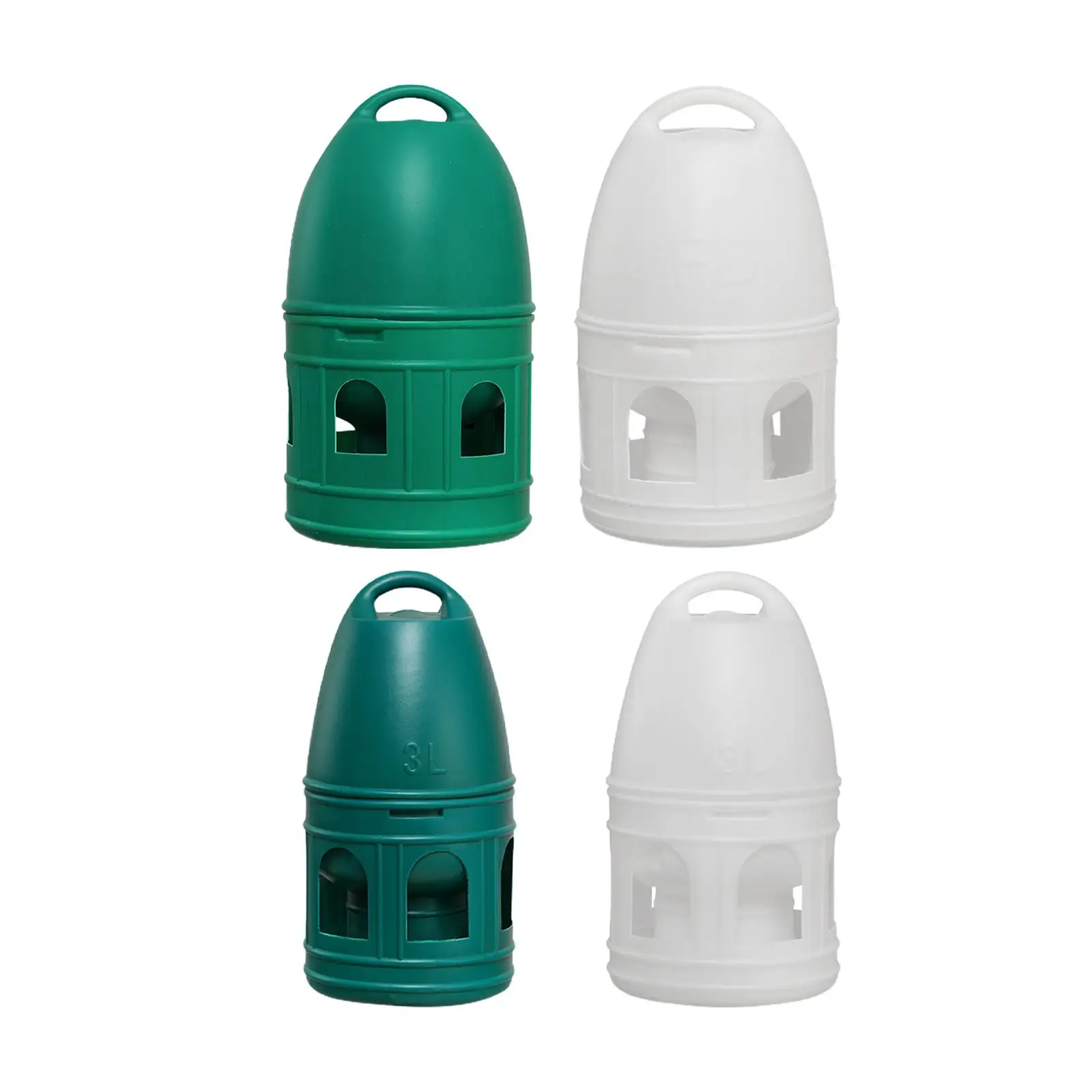 Bebedero de agua para pájaros de 3L/5L, dispensador de agua para loros, periquitos, palomas, patos, patos, comedero automático con mango colgante, olla para pájaros