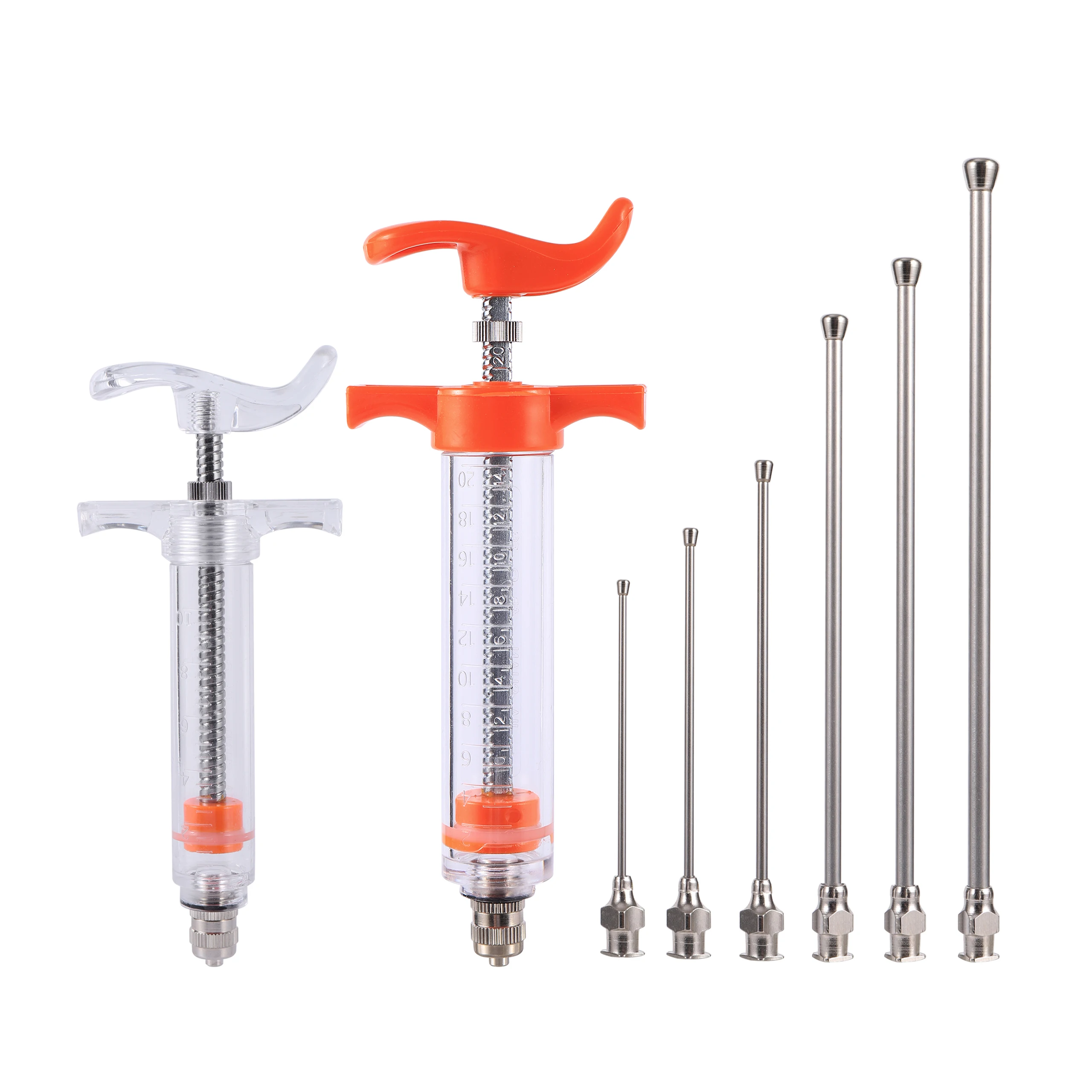 10ml/20ml Manual Feeding Rearing Gavage Crop Needle Straight Medication Tube Cage Birds Mice Parrot Fledgling Feeding Syringe