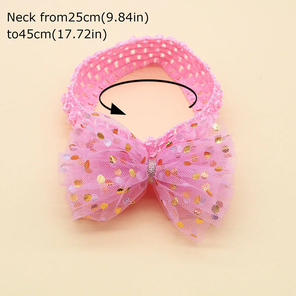 Lazos de encaje para perros – Accesorios elásticos de peluquería - imagen 2