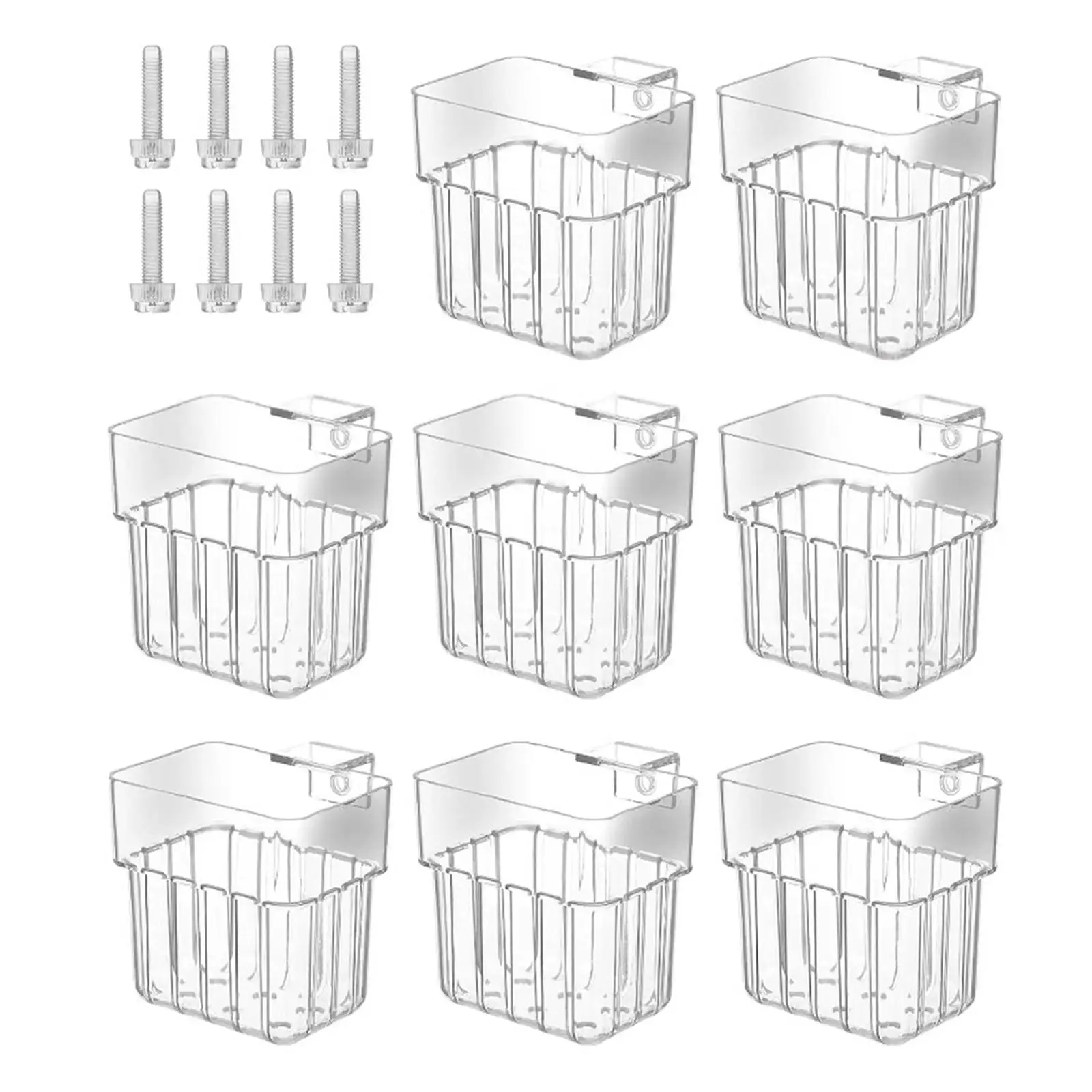 8Pcs Aquarium Plant Holder Decor Easy to Install Background Cultivation Hanging Accessories Glass Tank Planter Aquascaping