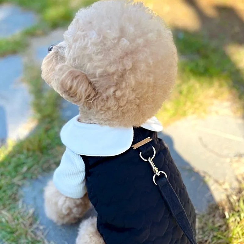 Vestido de Navidad para mascotas a la moda, abrigo de felpa de otoño e invierno, abrigo de lana a cuadros rojo, ropa para perros pequeños, ropa para cachorros