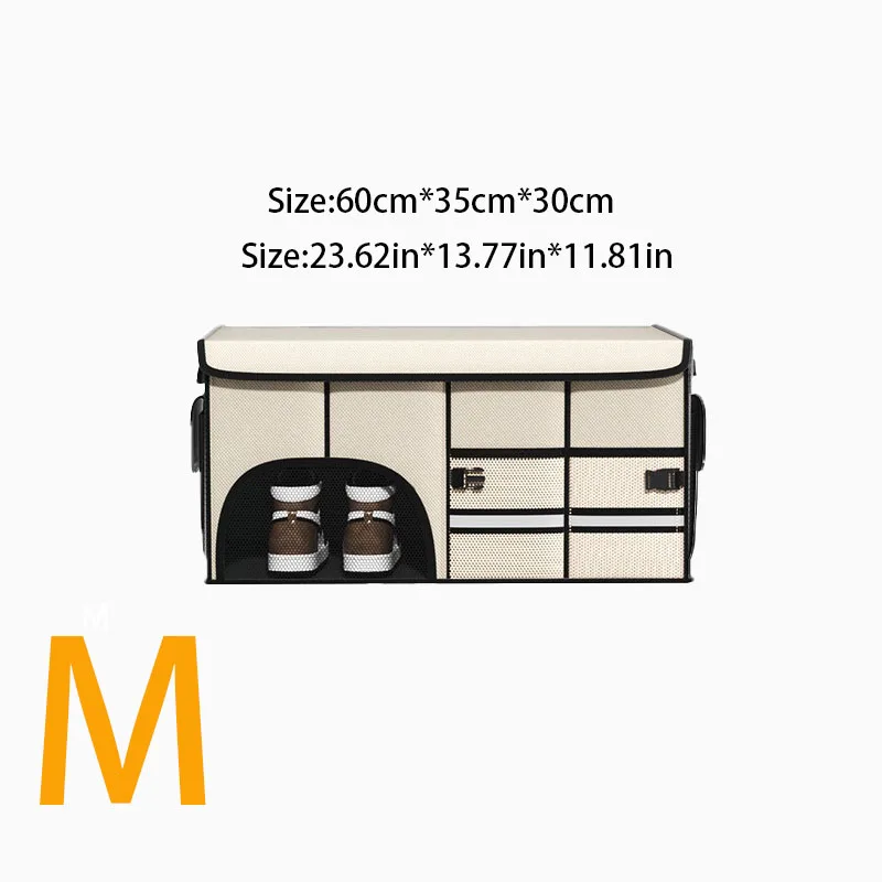 Compartimento para guantes de coche, organizador de coche, caja de almacenamiento plegable para coche, maletero, caja de almacenamiento de tela Oxford - imagen 5