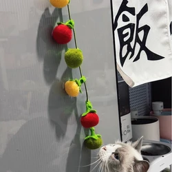 Cuerda de juguete para gatos con peluche suave, duradera y campana
