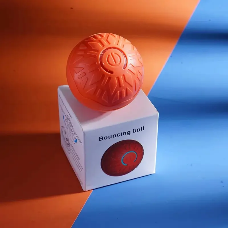 Bola de brinquedo para cachorro inteligente - Bola quicando automática recarregável USB para brincar interativo de animais de estimação mãos-livres - imagen 3