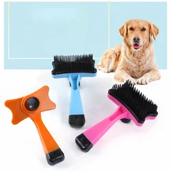 Cepillo quitapelusas auto-limpiable para gatos y perros domésticos