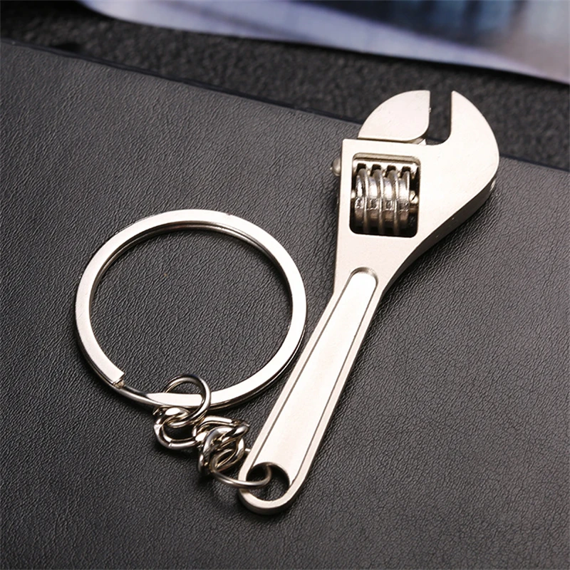 Llavero con llave ajustable, herramienta creativa, llavero de Metal para hombres, 1 ud. - imagen 4